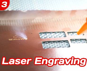 laser engrave leather