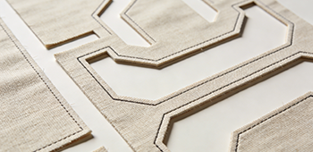 Laser-cut fabric