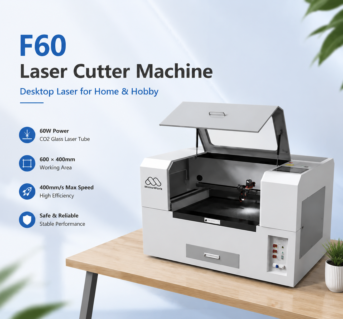 F60 Laser Cutter Machine
