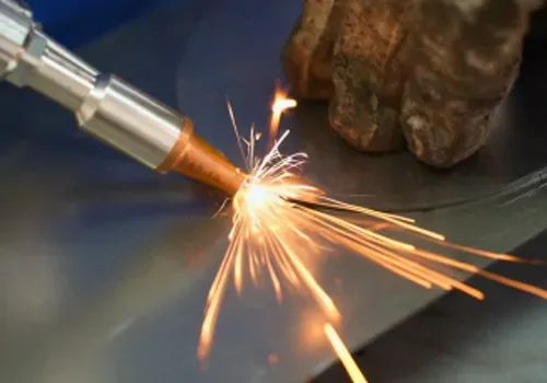 Welding in progress