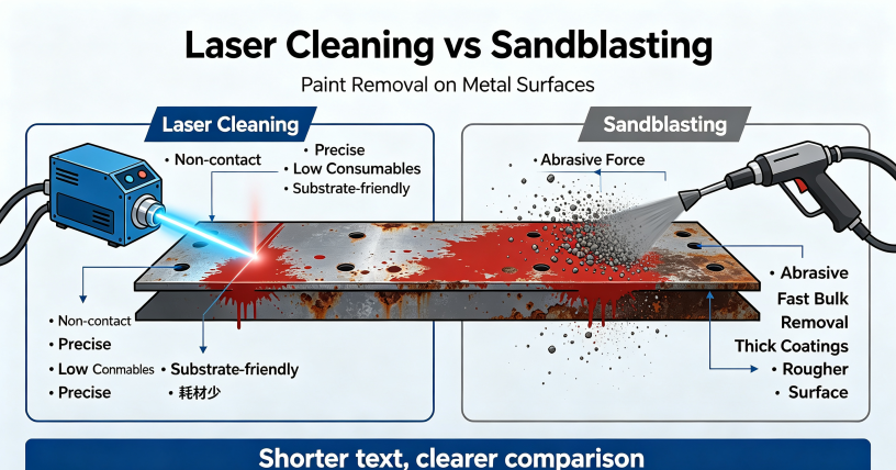 Laser Cleaning vs Sandblasting