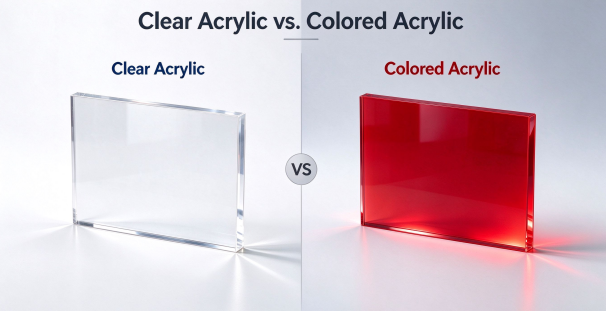 Clear Acrylic vs. Colored Acrylic